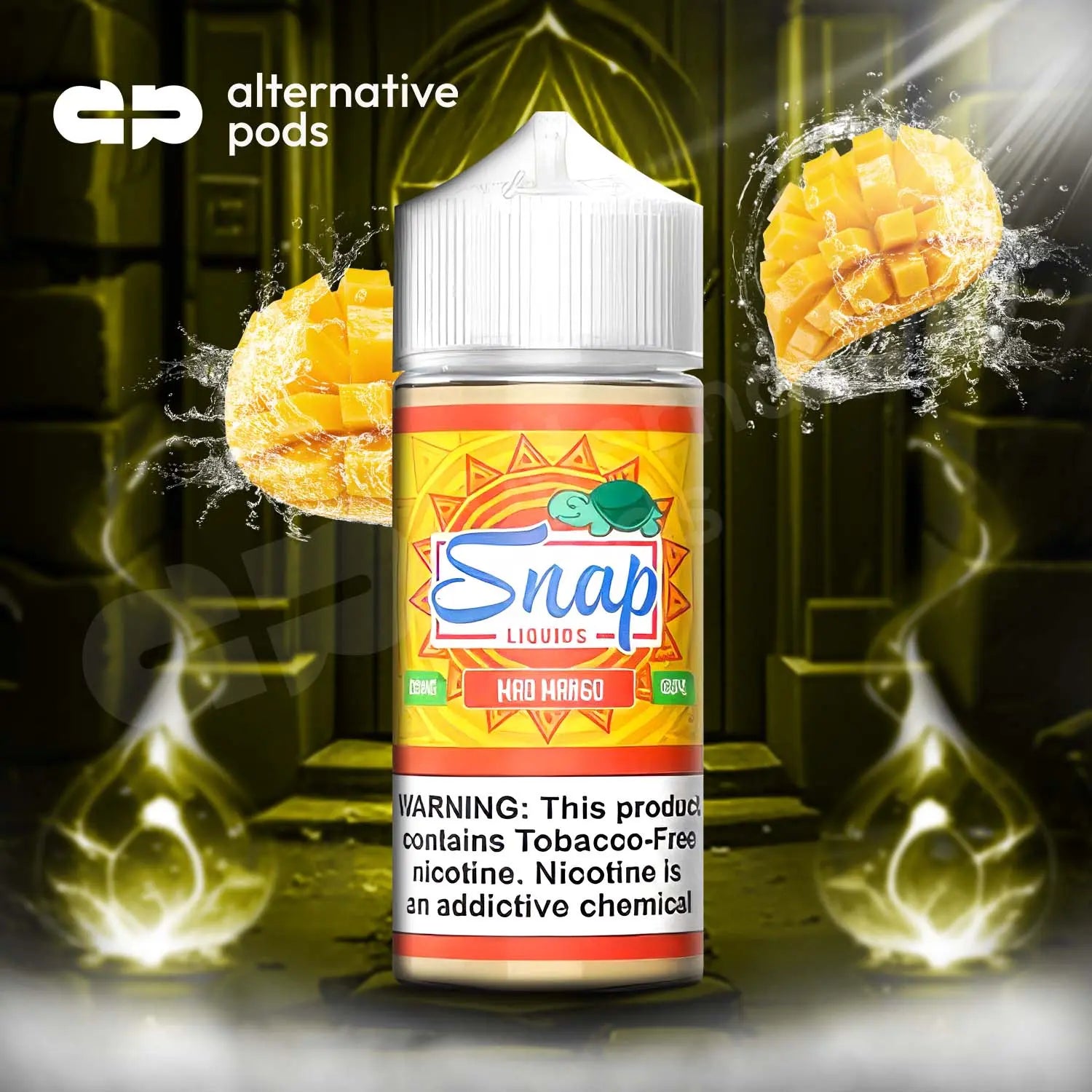 Snap Synthetic Nicotine E-Liquid 100ML - Mad Mango Iced 