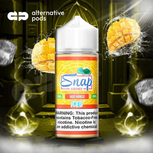 Snap Synthetic Nicotine E-Liquid 100ML - Mad Peach Iced 