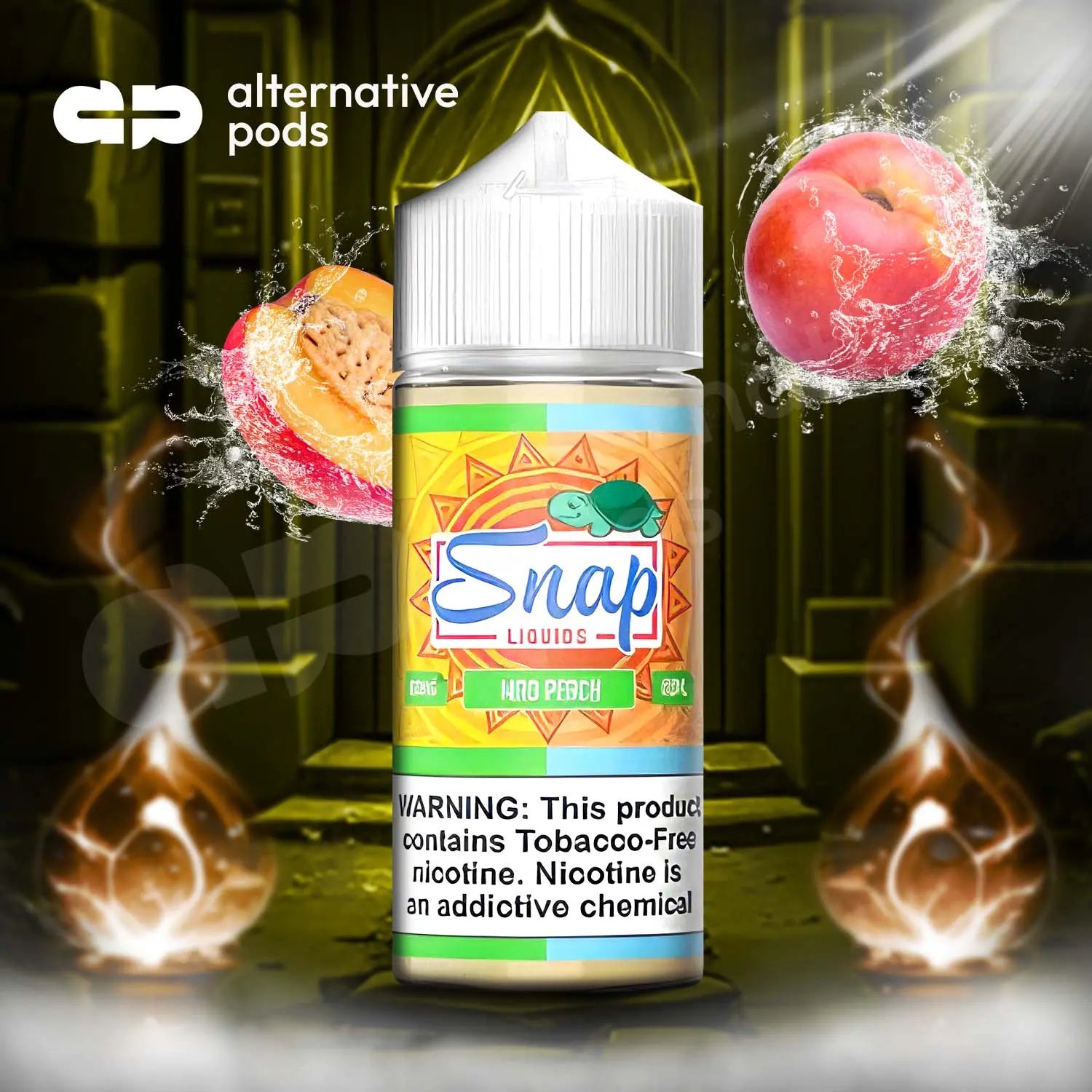 Snap Synthetic Nicotine E-Liquid 100ML - Mad Peach 