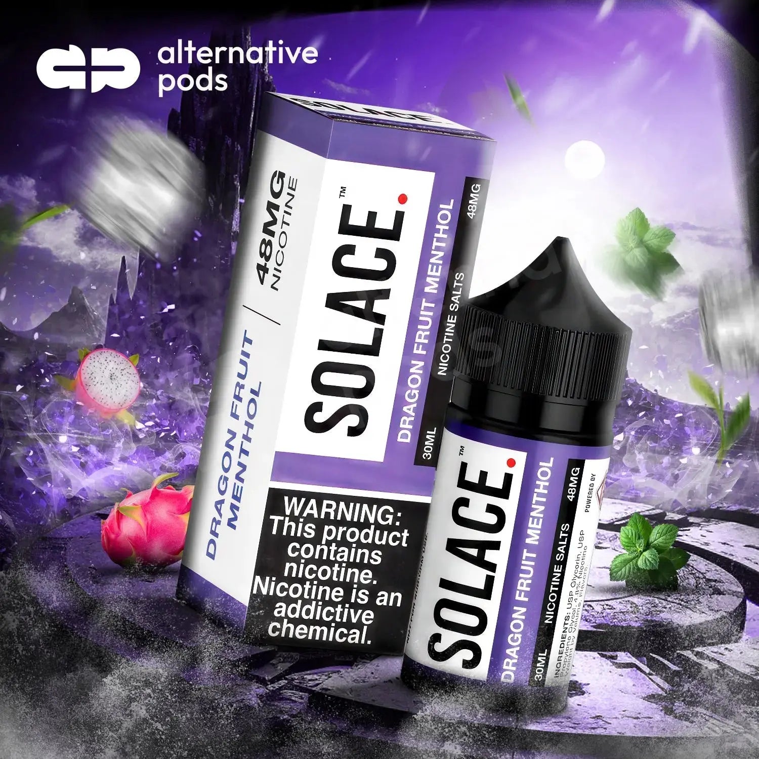 Solace Salts Vapor Salt Nicotine E-Liquid 30ML - Alternative pods | Online Vape & Smoke Shop