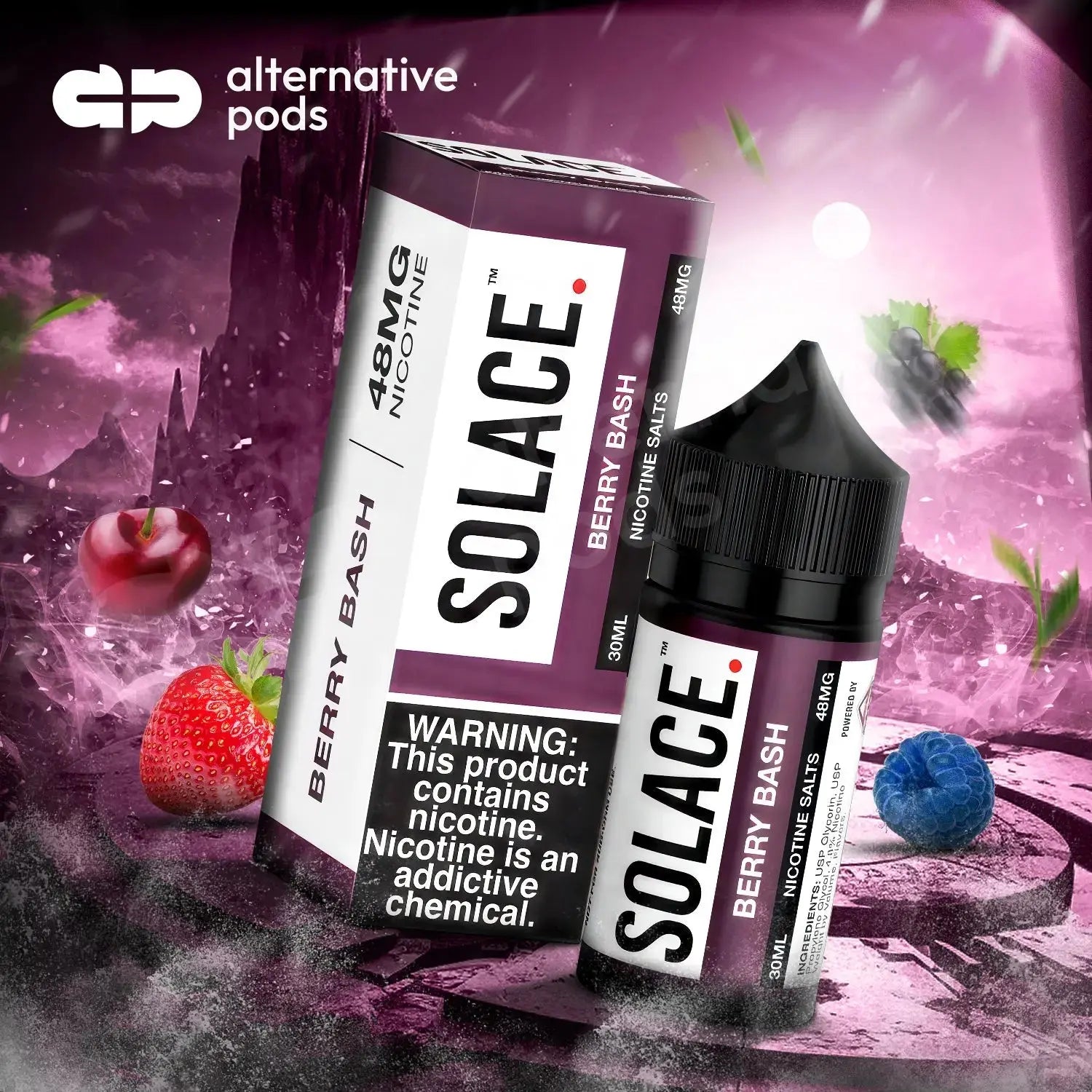 Solace Salts Vapor Salt Nicotine E-Liquid 30ML - Alternative pods | Online Vape & Smoke Shop