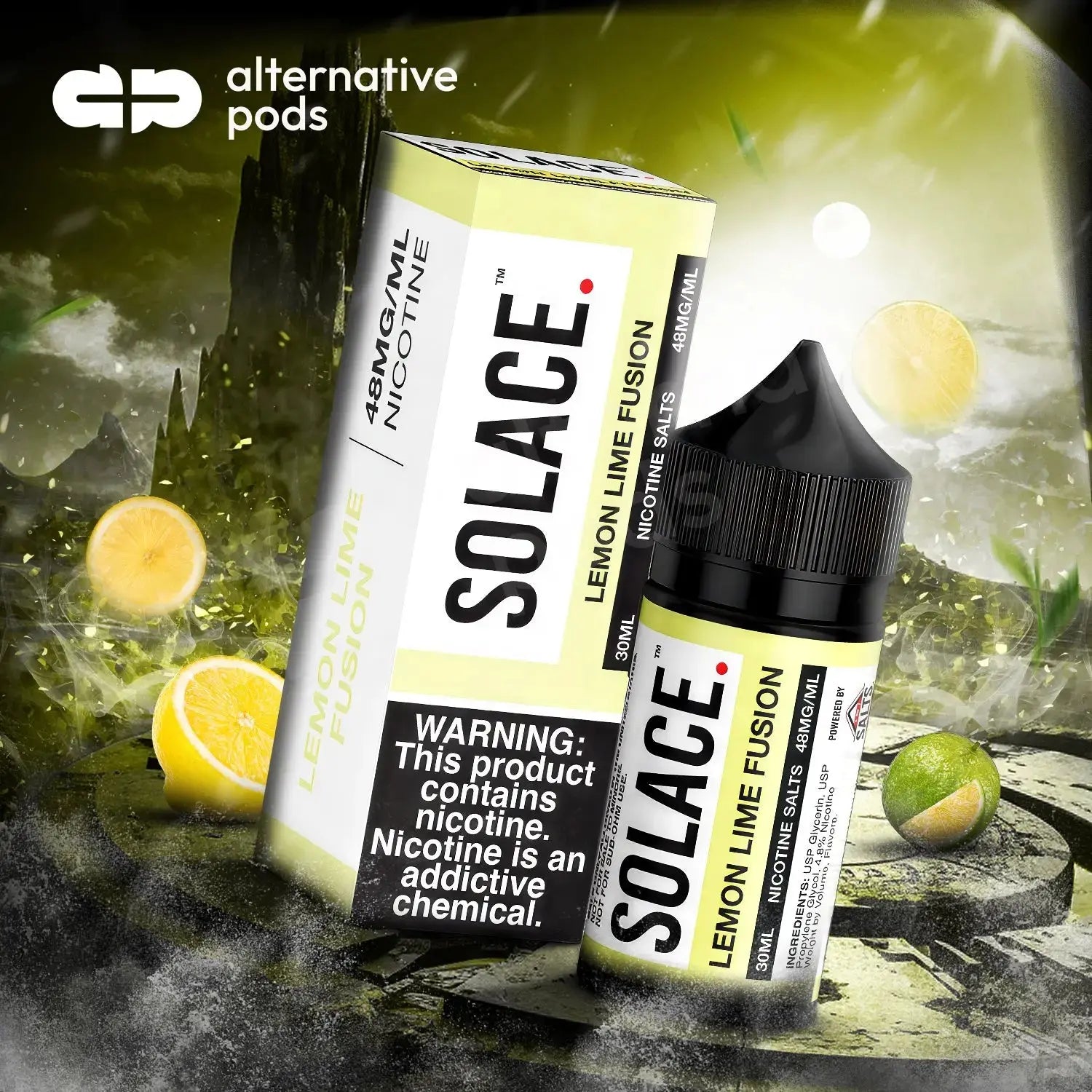 Solace Salts Vapor Salt Nicotine E-Liquid 30ML - Alternative pods | Online Vape & Smoke Shop