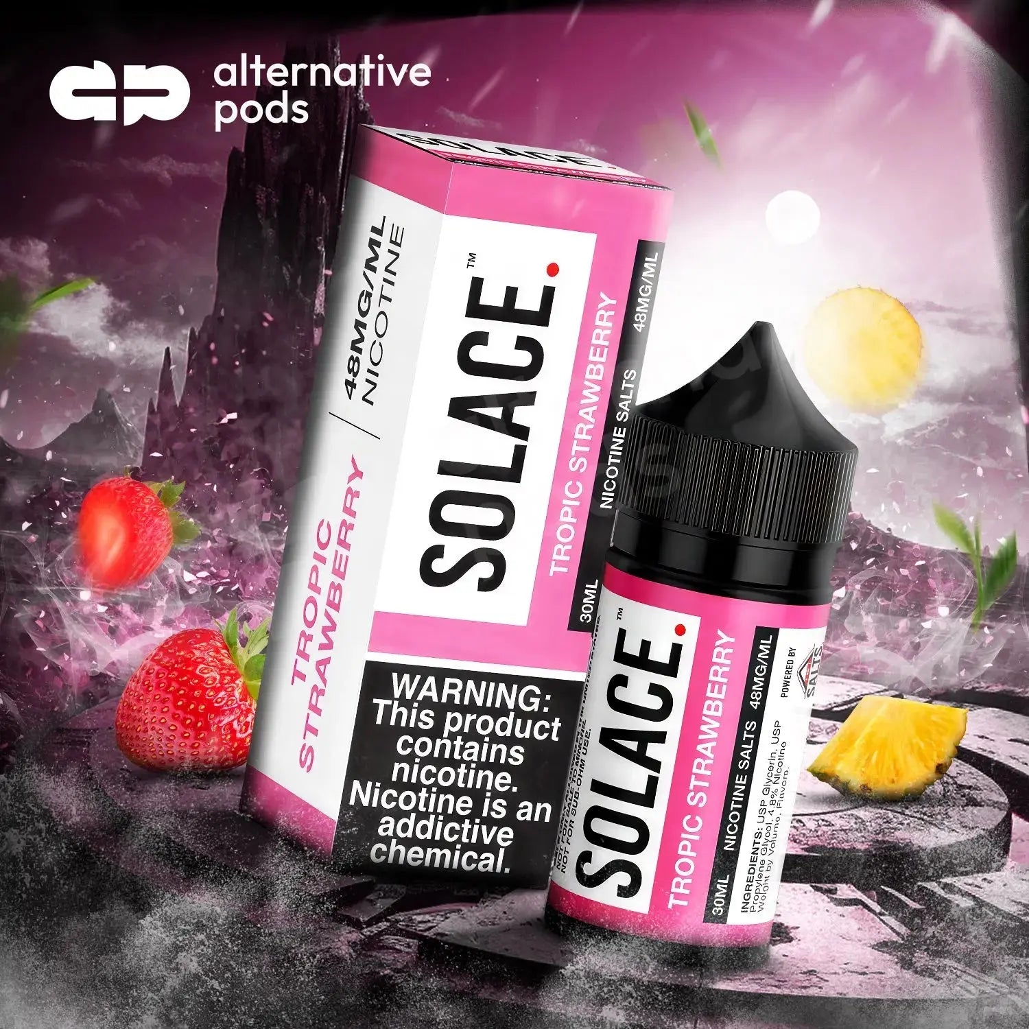 Solace Salts Vapor Salt Nicotine E-Liquid 30ML - Alternative pods | Online Vape & Smoke Shop