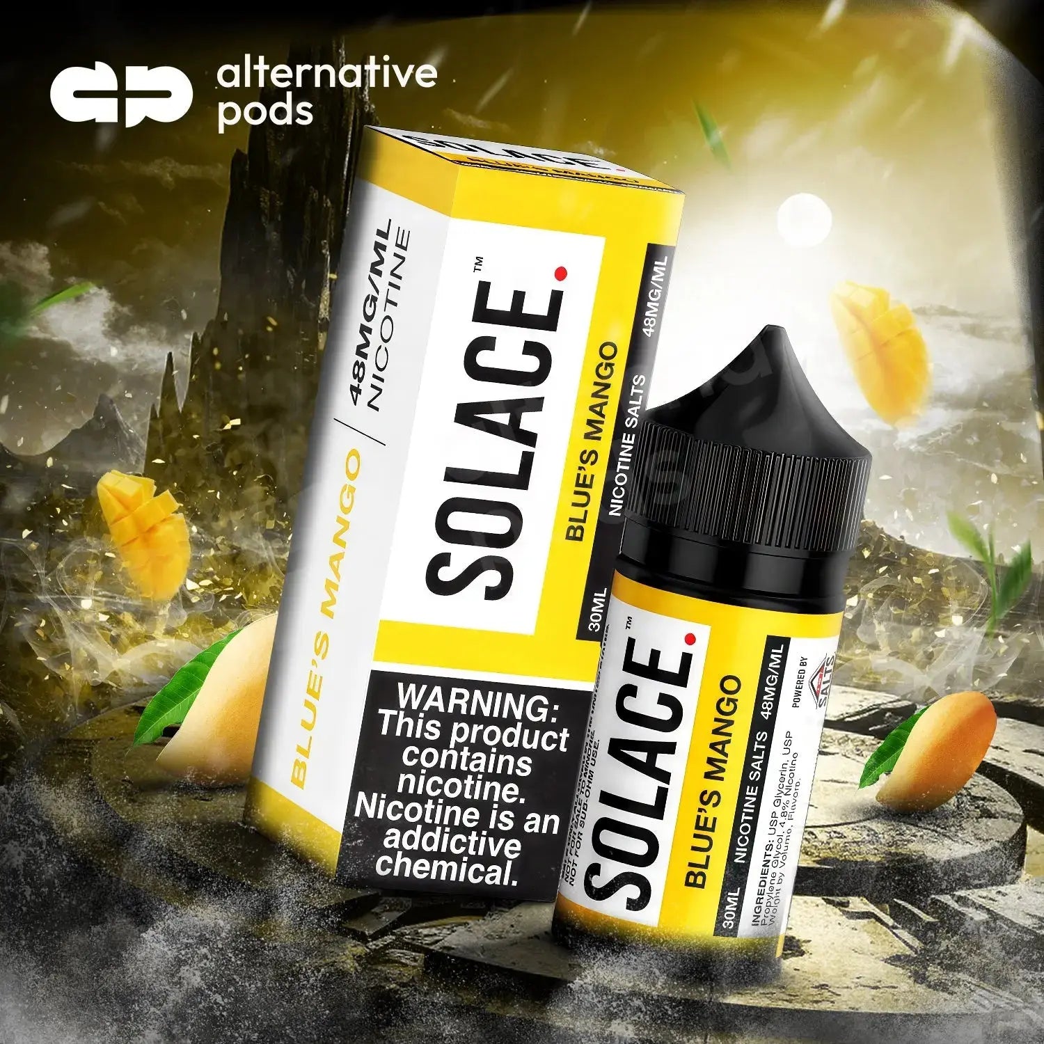 Solace Salts Vapor Salt Nicotine E-Liquid 30ML - Alternative pods | Online Vape & Smoke Shop