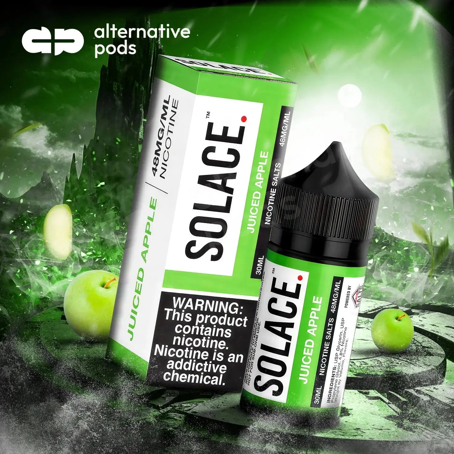 Solace Salts Vapor Salt Nicotine E-Liquid 30ML - Alternative pods | Online Vape & Smoke Shop