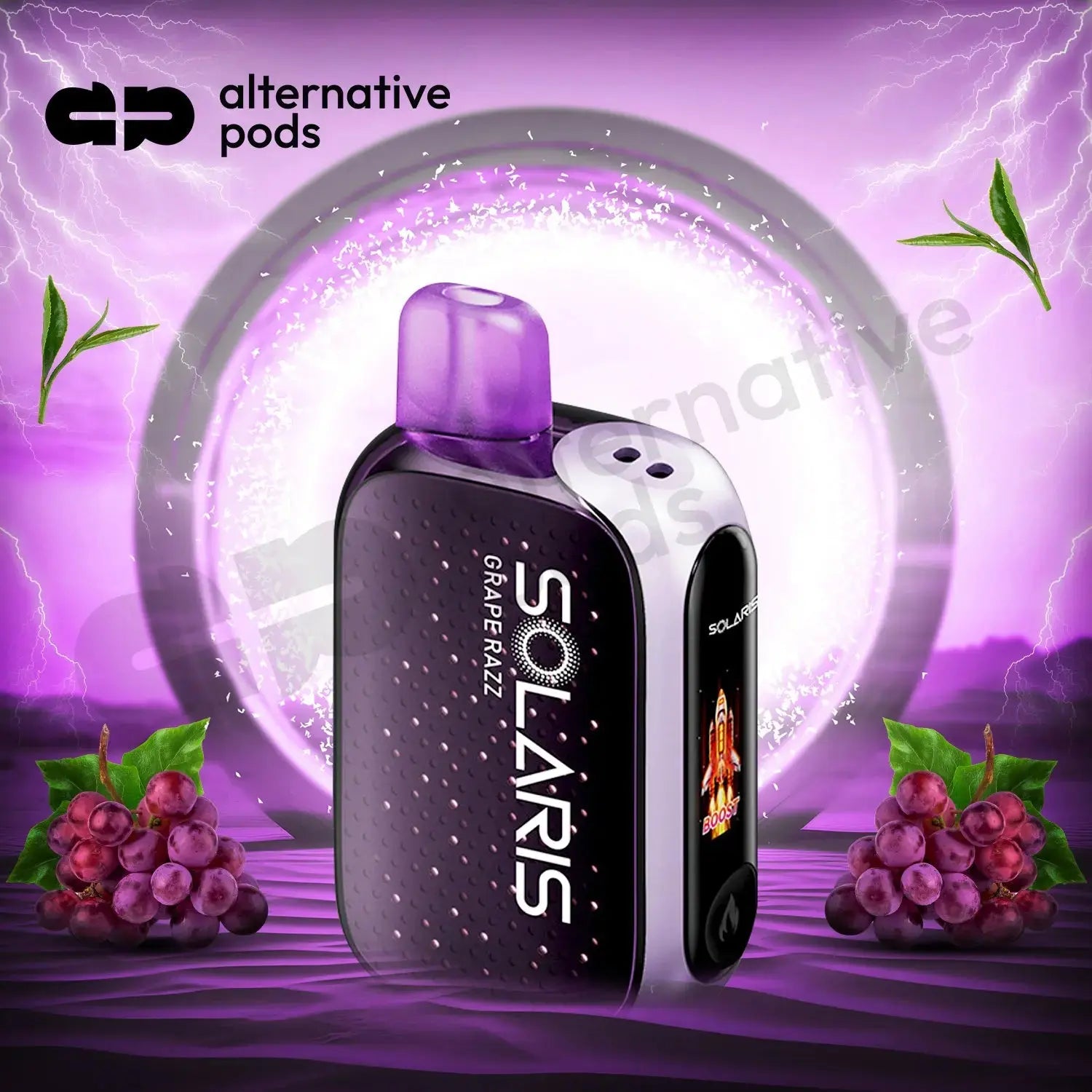 solaris 25000 puffs solar powered disposable vape Solaris 25,000 Puffs (Peach Berries) main image 1