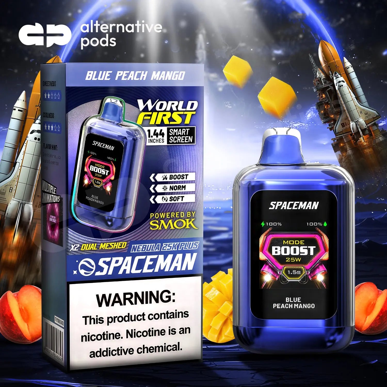 Spaceman Nebula 25K Plus Disposable - Alternative pods | Online Vape & Smoke Shop