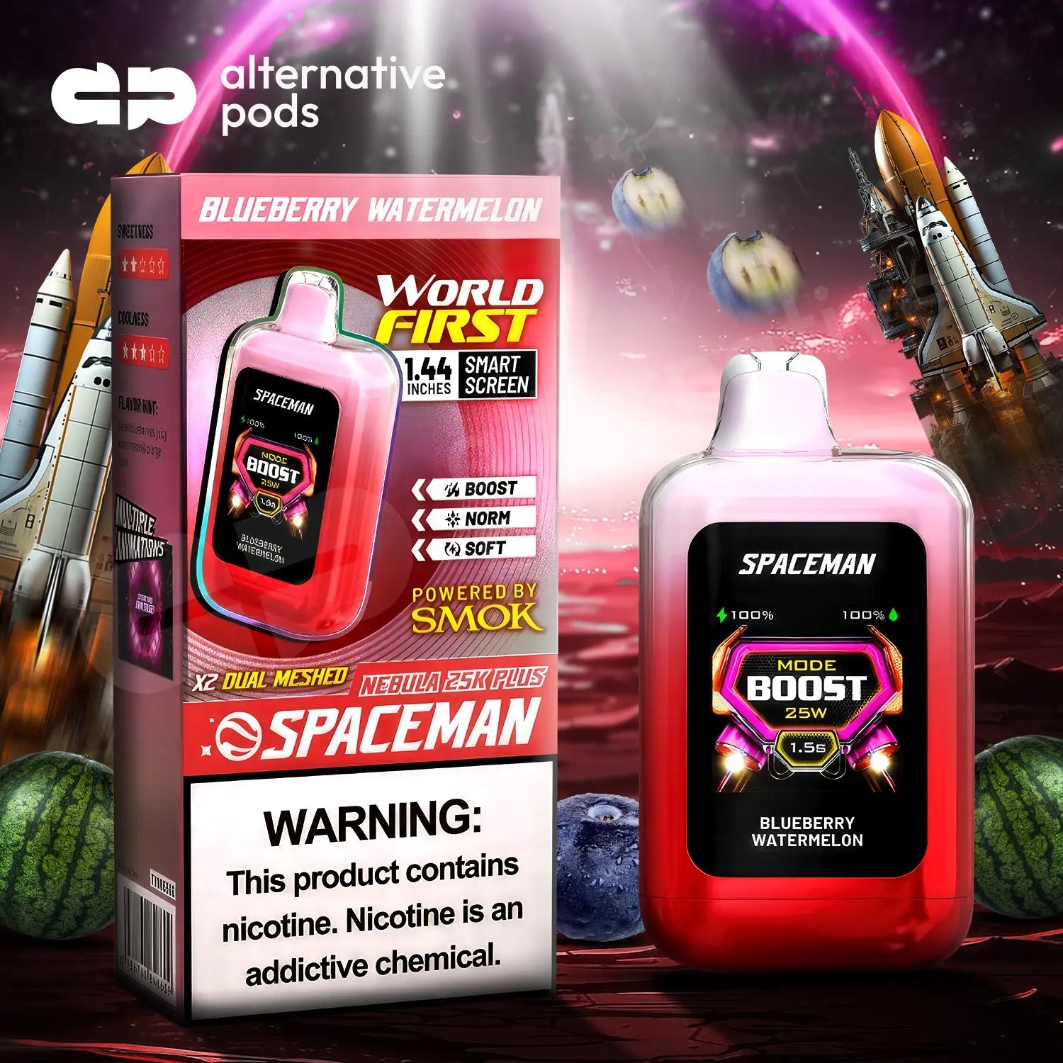 Spaceman Nebula 25K Plus Disposable - Alternative pods | Online Vape & Smoke Shop