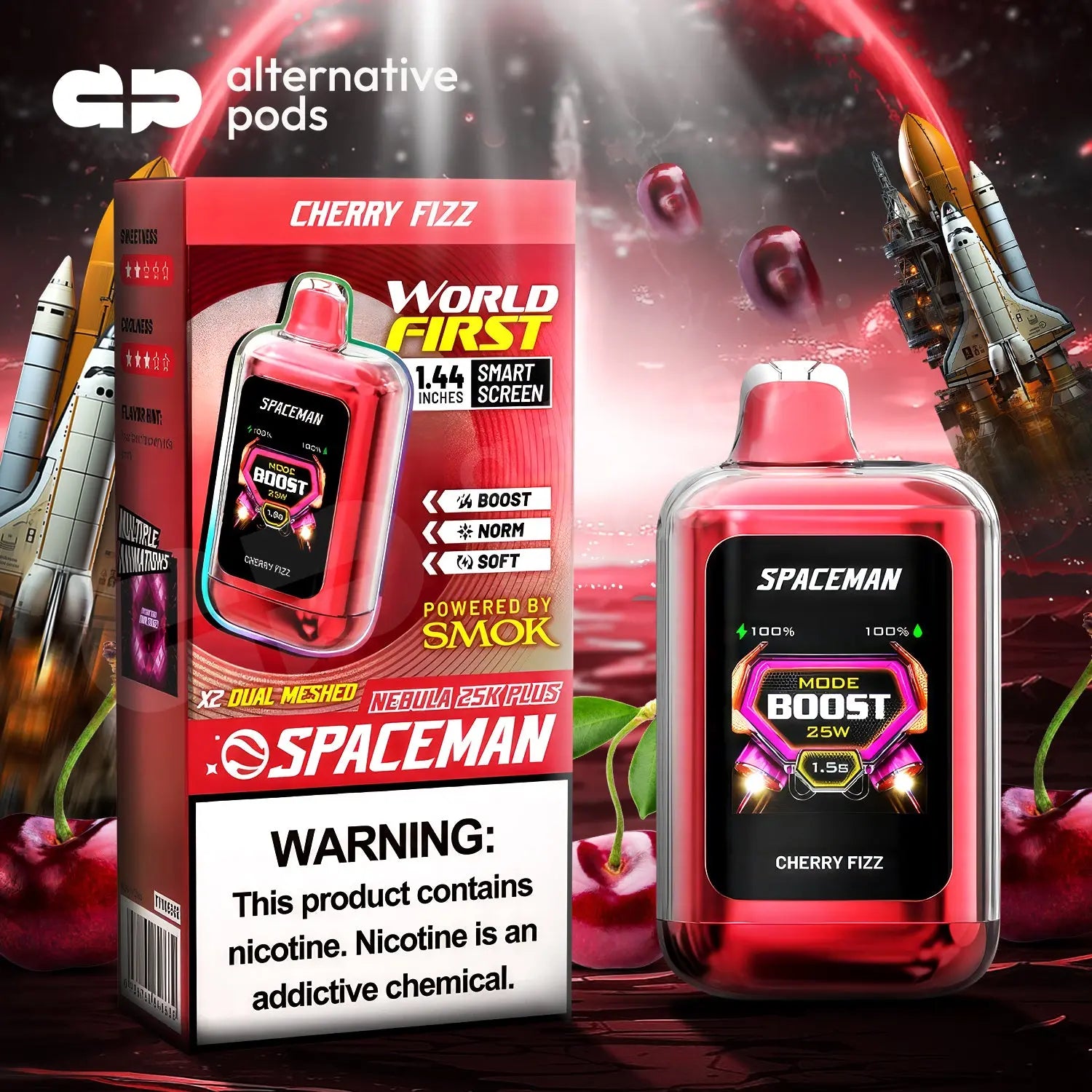 Spaceman Nebula 25K Plus Disposable - Alternative pods | Online Vape & Smoke Shop