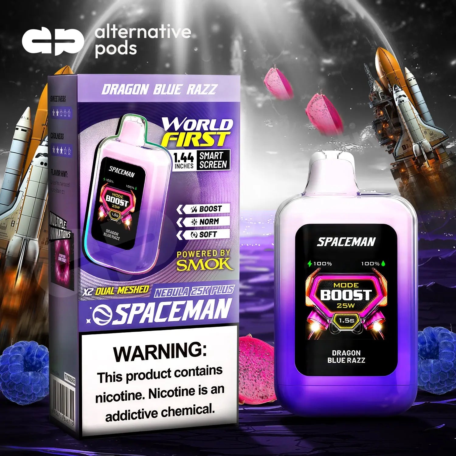 Spaceman Nebula 25K Plus Disposable - Alternative pods | Online Vape & Smoke Shop