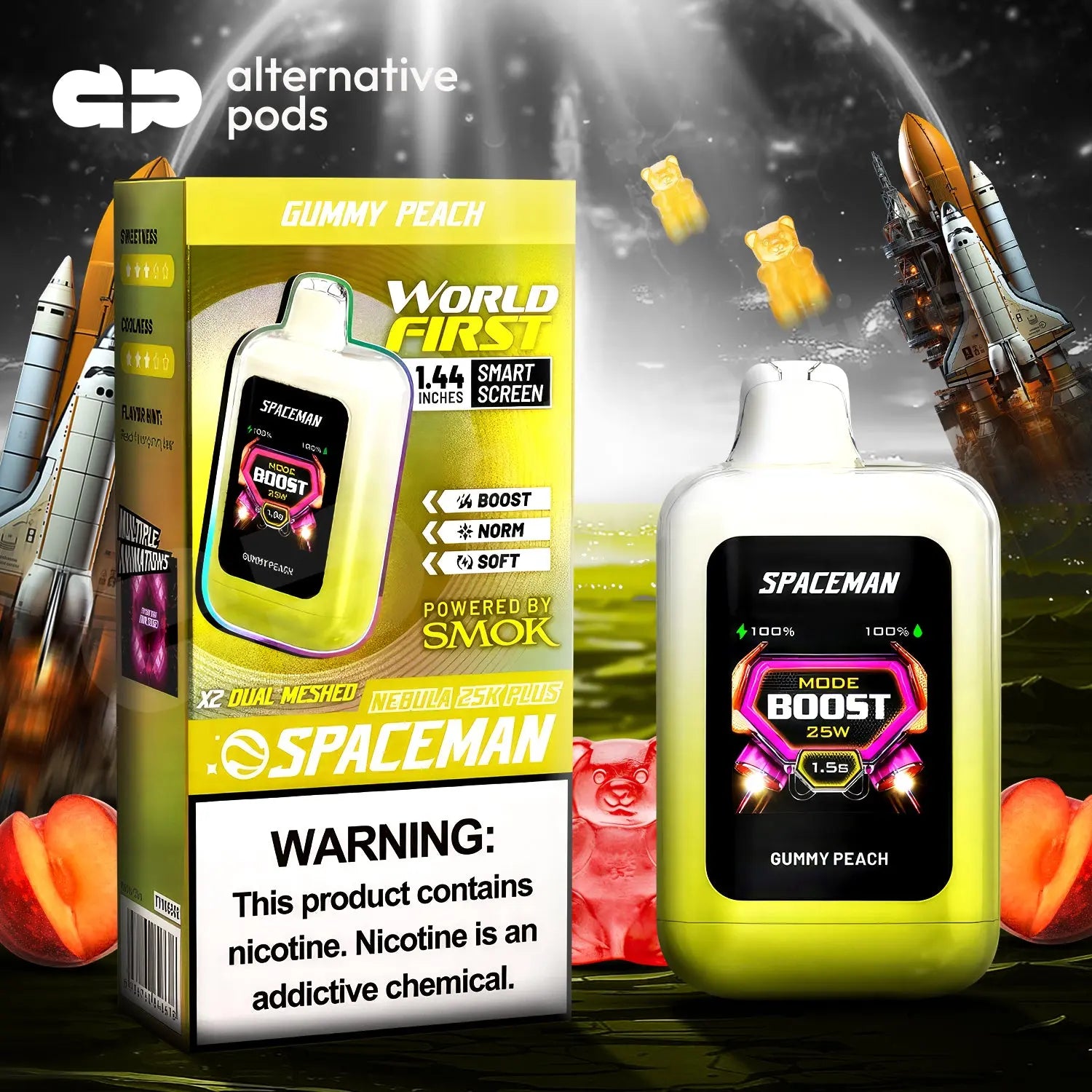 Spaceman Nebula 25K Plus Disposable - Alternative pods | Online Vape & Smoke Shop