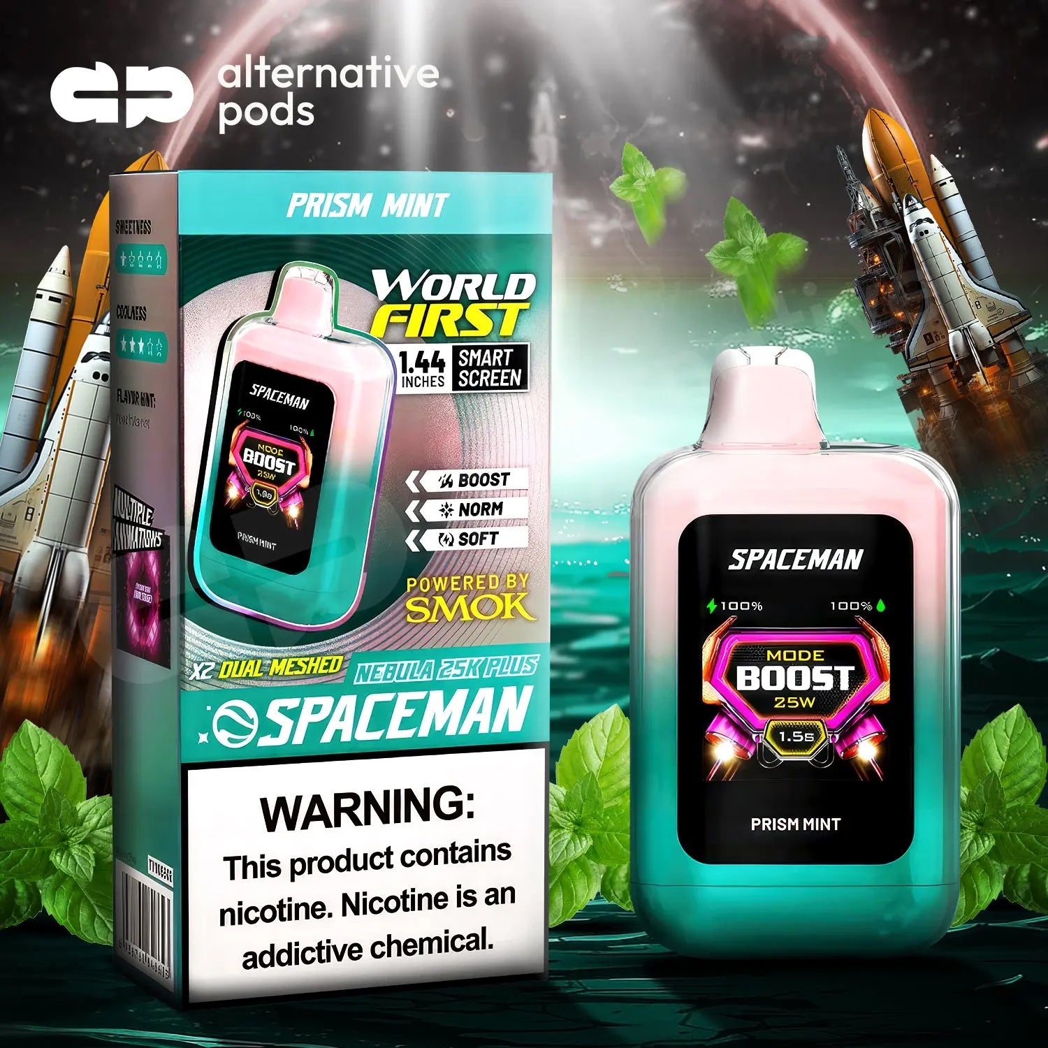 Spaceman Nebula 25K Plus Disposable - Alternative pods | Online Vape & Smoke Shop