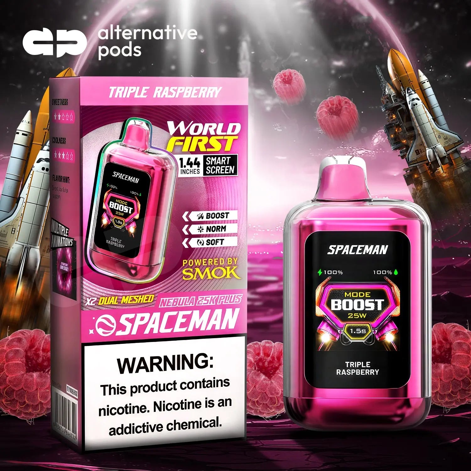 Spaceman Nebula 25K Plus Disposable - Alternative pods | Online Vape & Smoke Shop