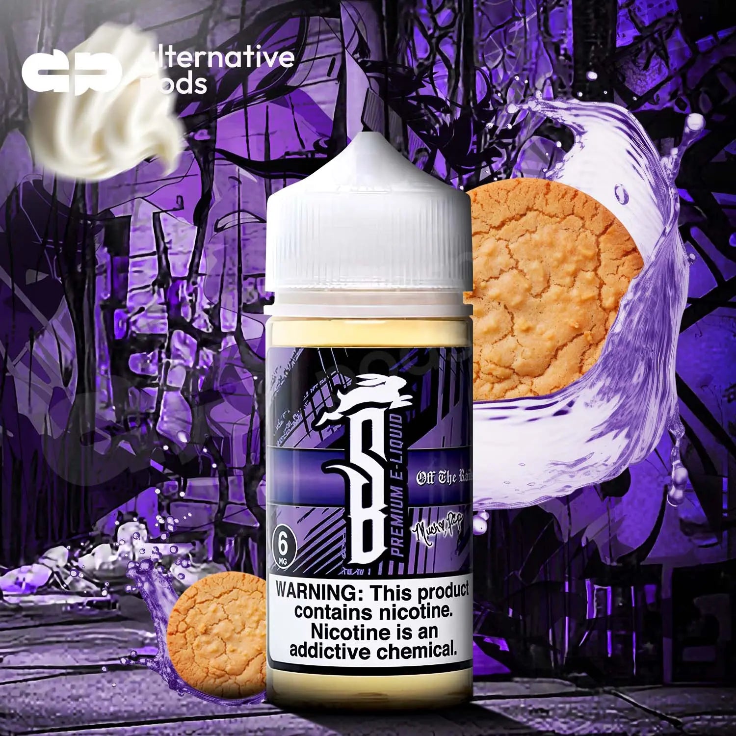 Suicide Bunny Premium Synthetic Nicotine E-Liquid 100ML - Off The Rails 