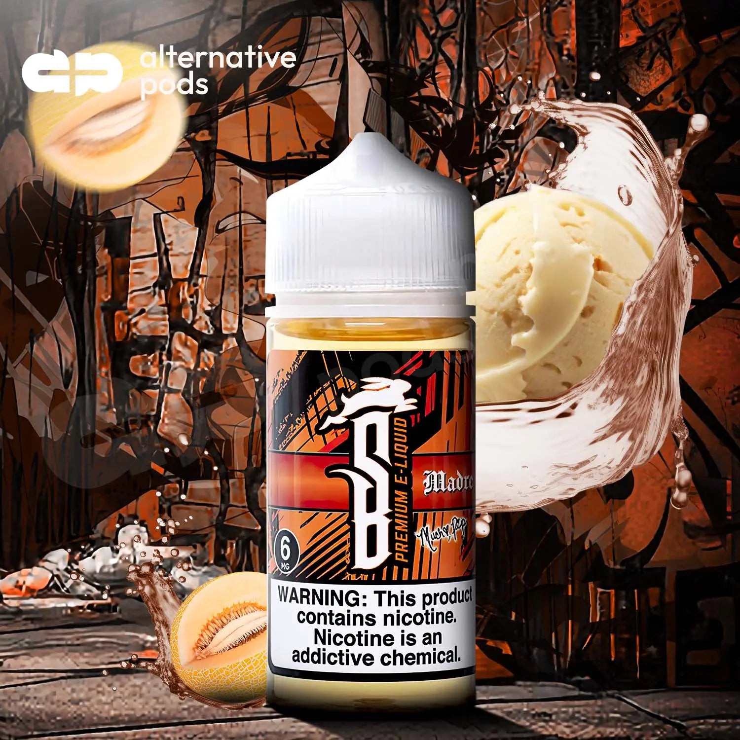 Suicide Bunny Premium Synthetic Nicotine E-Liquid 100ML - Madree