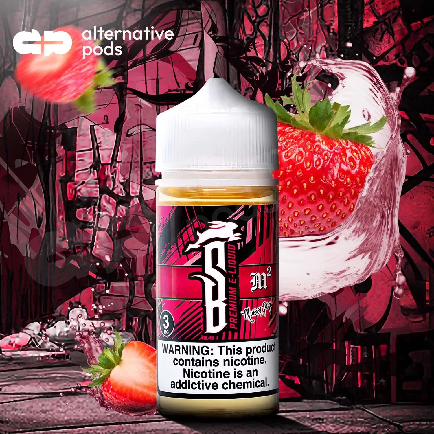 Suicide Bunny Premium Synthetic Nicotine E-Liquid 100ML - M2 