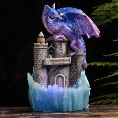 THS Backflow Purple Dragon with LED crystal waterfall Incense Burner - Alternative pods | Online Vape & Smoke Shop