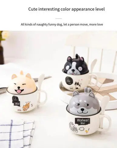 THS Funny Pets Ceramic  Cup with Lid and Spoon - Alternative pods | Online Vape & Smoke Shop