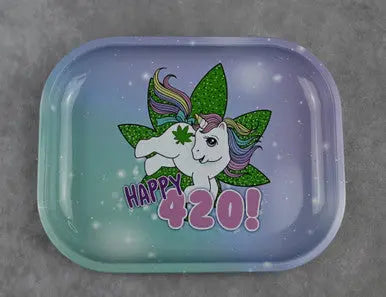 THS Premium Rolling Tray Happy 420! - Alternative pods | Online Vape & Smoke Shop