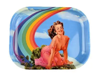 THS Premium Rolling Tray The Rainbow lady - Alternative pods | Online Vape & Smoke Shop