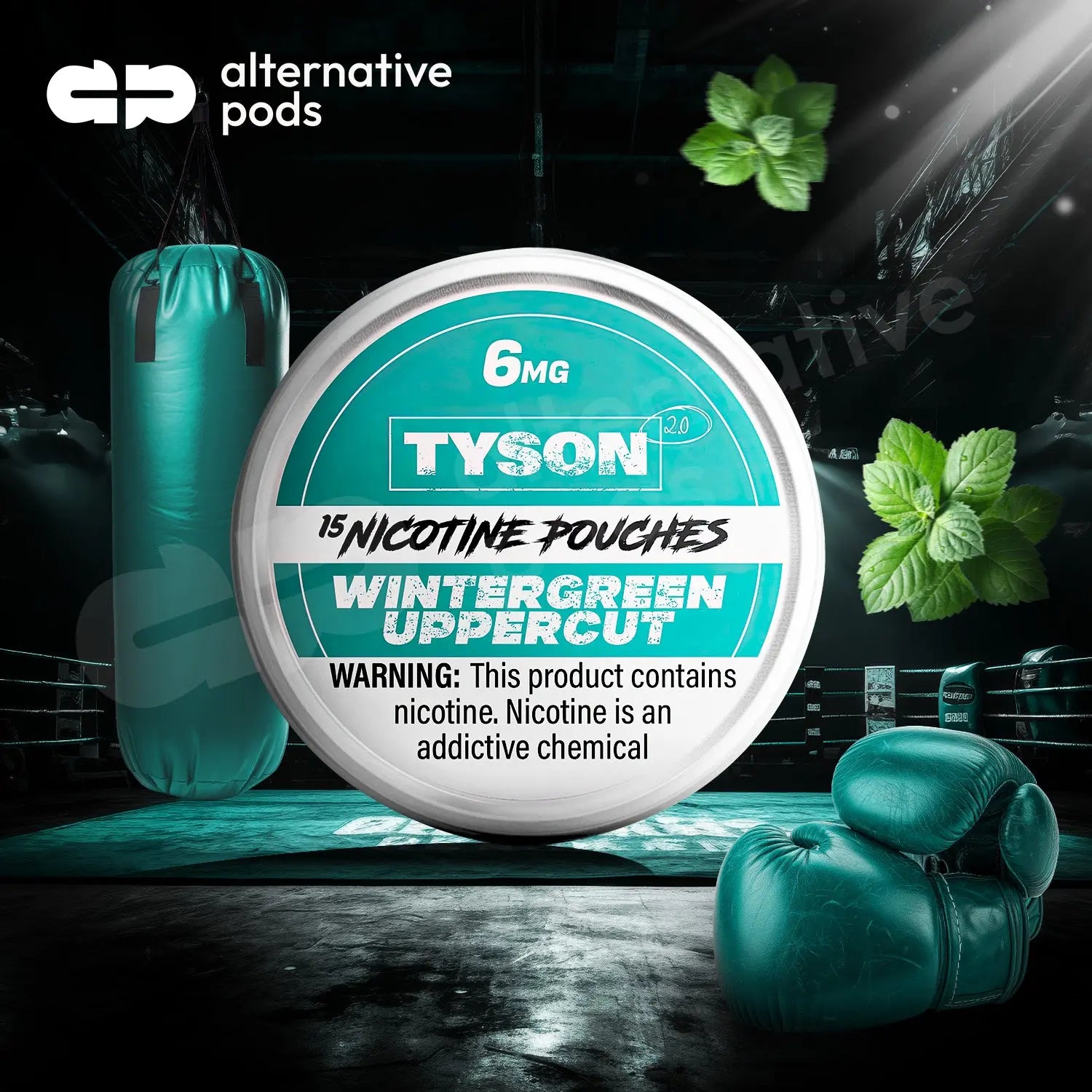 TYSON 2.0 Nicotine Pouches Tyson 2.0 - Wintergreen Uppercut 6mg