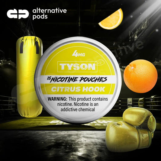 TYSON 2.0 Nicotine Pouches - Citrus Hook 4mg  