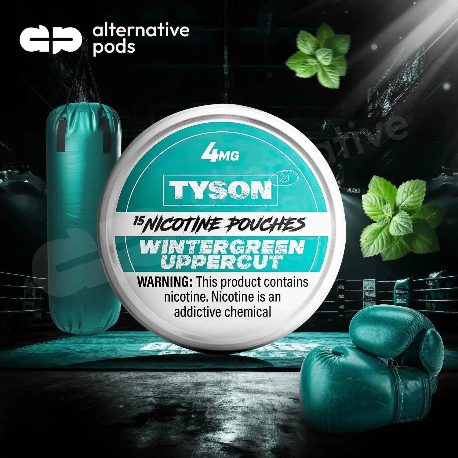TYSON 2.0 Nicotine Pouches Tyson 2.0 - Wintergreen Uppercut 4mg