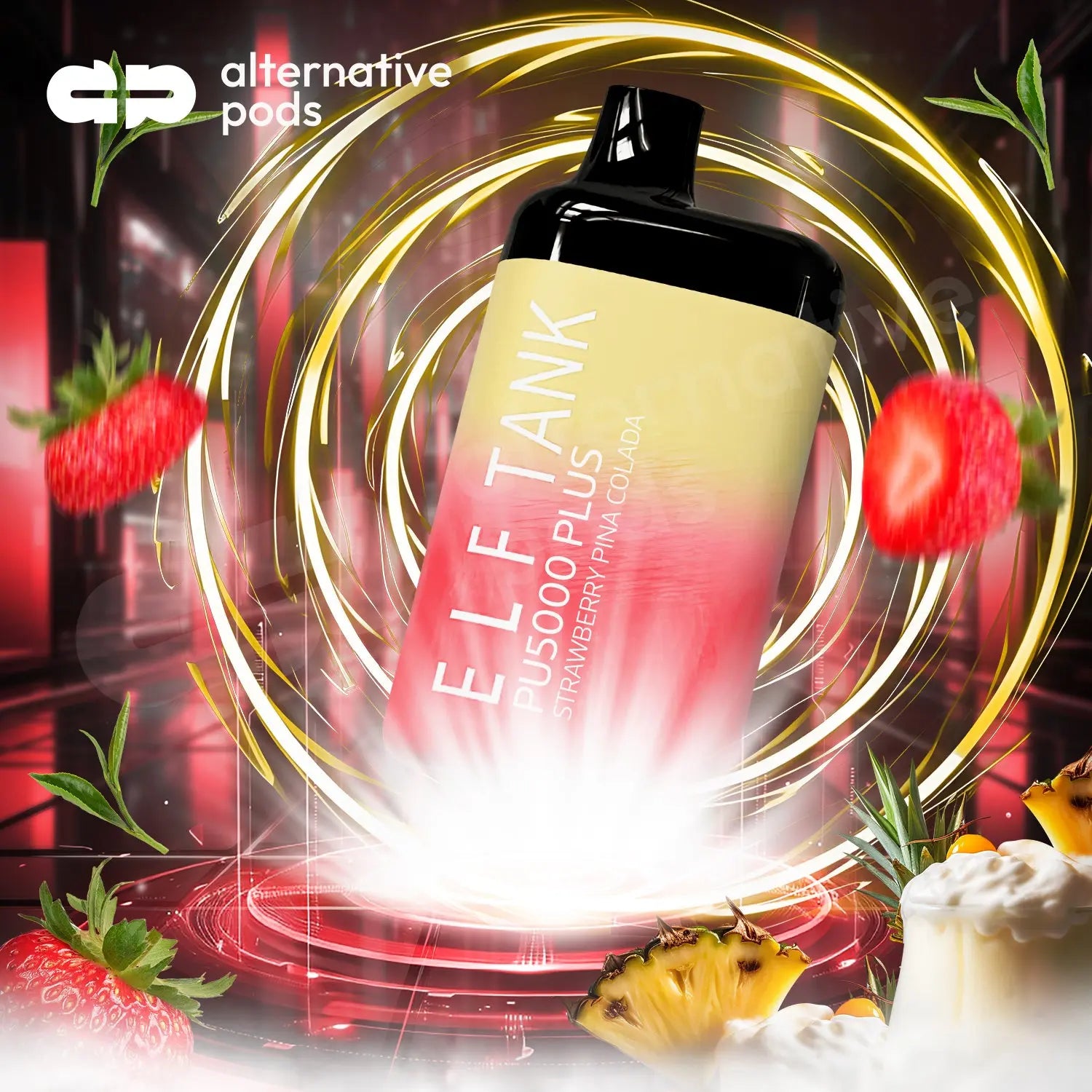 Tank PU5000 Puffs Plus Disposable Vape - Strawberry Pina Colada 