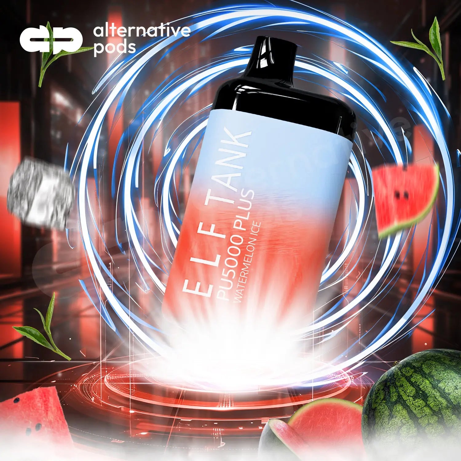 Tank PU5000 Puffs Plus Disposable Vape - Watermelon Ice 