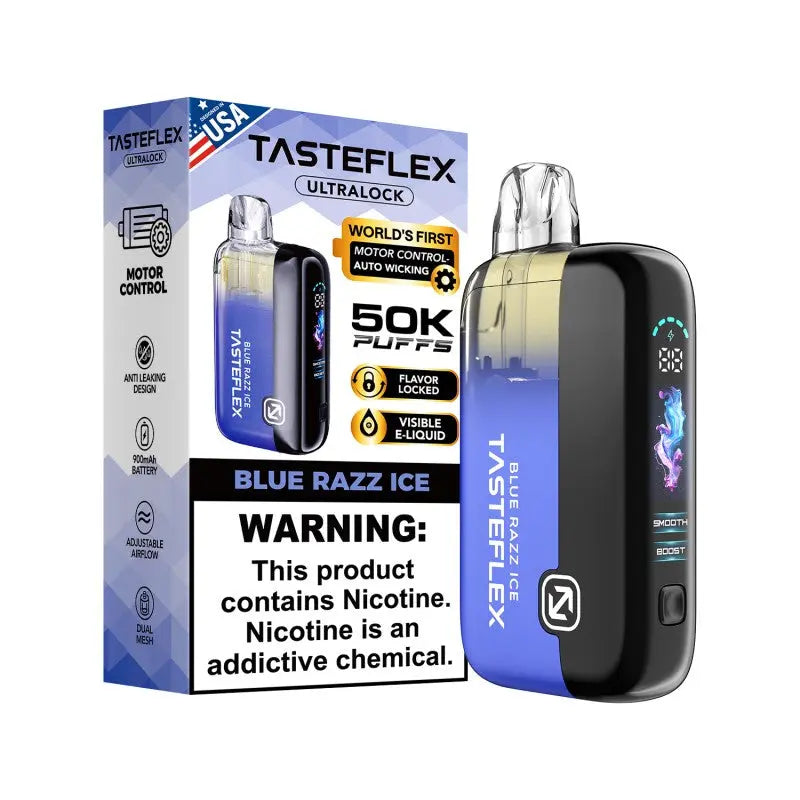 TasteFlex UltraLock 50K Disposable - Blue Razz Ice 