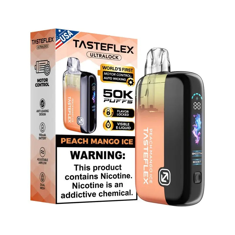 TasteFlex UltraLock 50K Disposable - Peach Mango Ice 