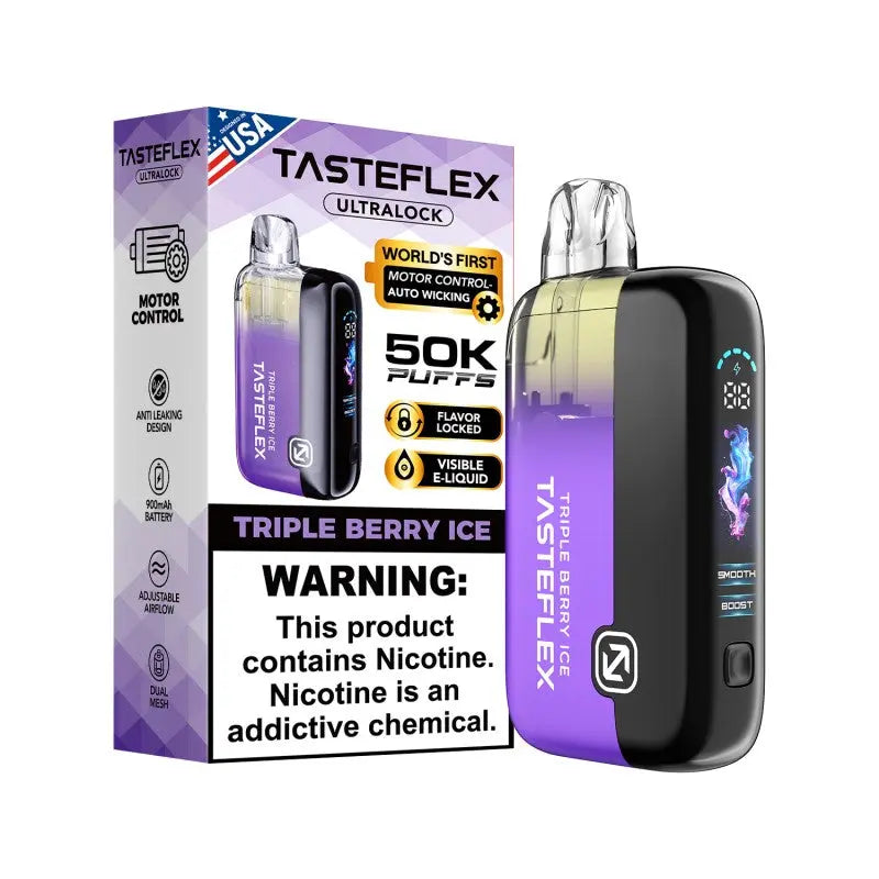 TasteFlex UltraLock 50K Disposable - Triple Berry Ice 