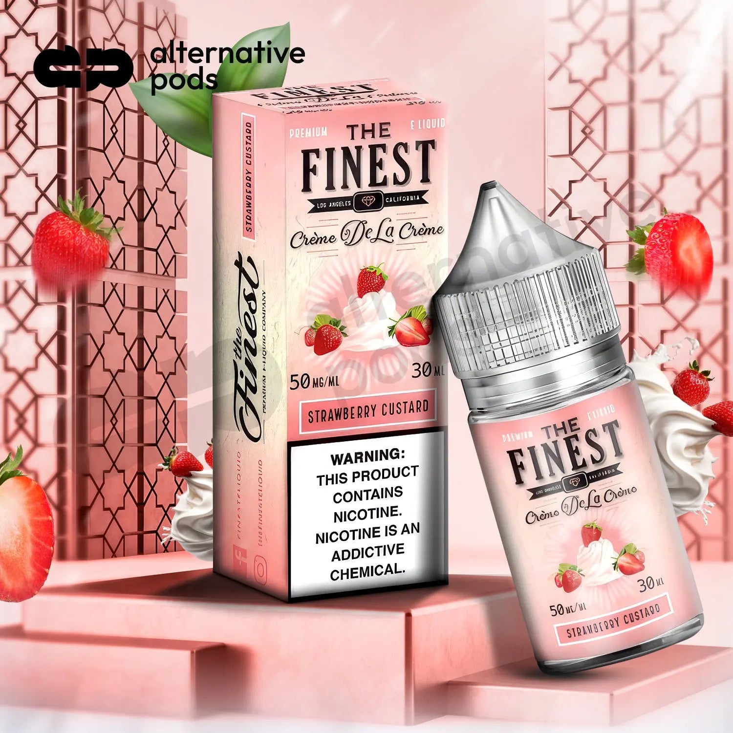 The Finest Creme De La Creme Synthetic Nicotine Salt E-Liquid 30ML - Alternative pods | Online Vape & Smoke Shop
