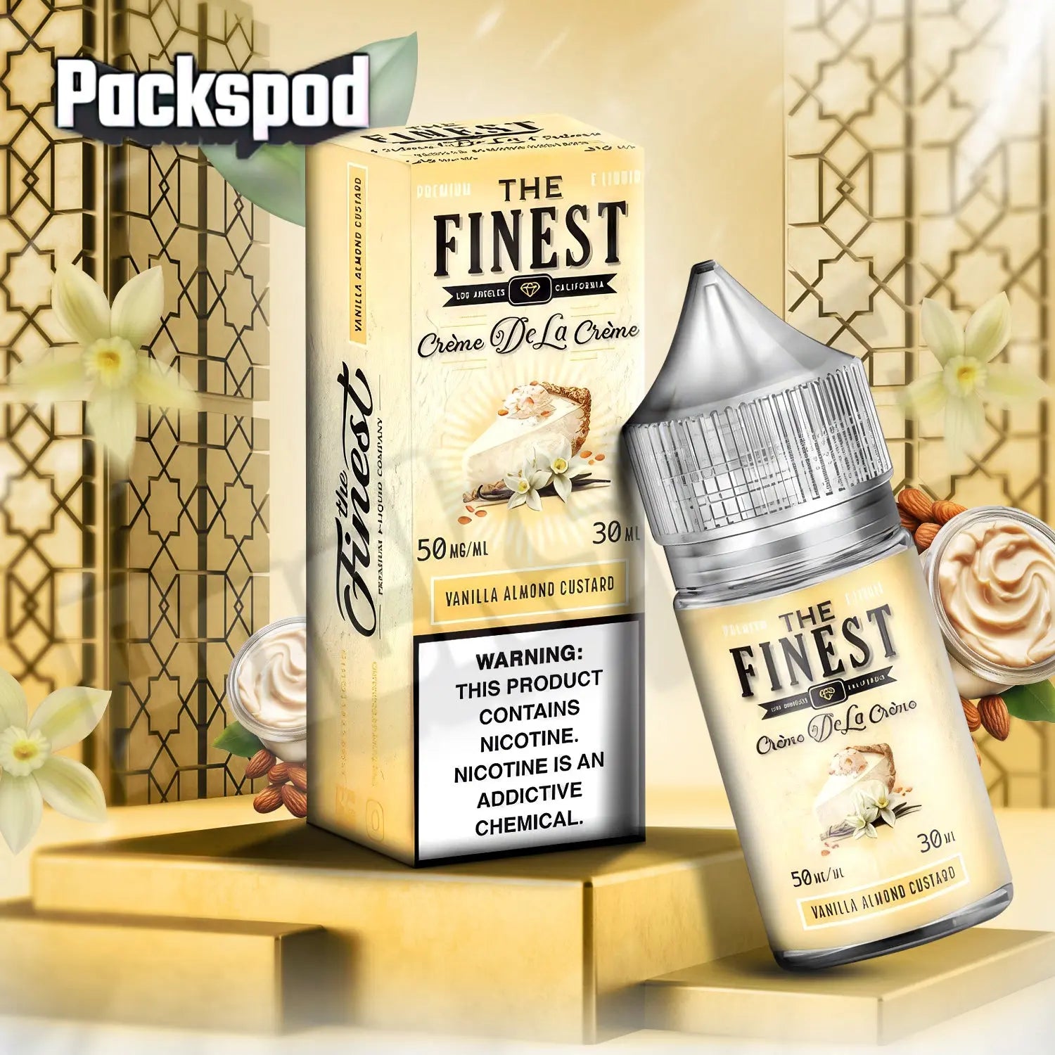 The Finest Creme De La Creme Synthetic Nicotine Salt E-Liquid 30ML - Alternative pods | Online Vape & Smoke Shop
