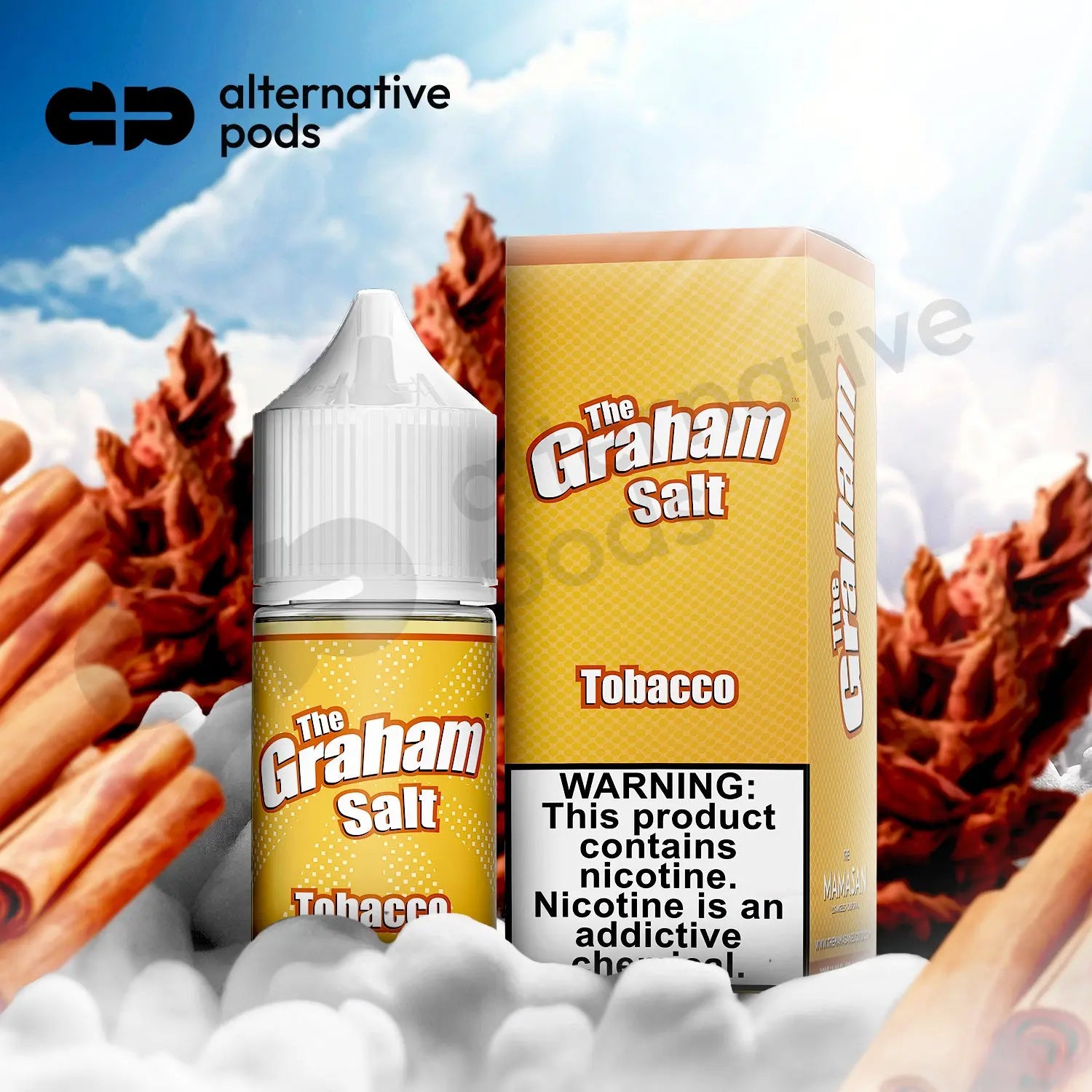 The Graham Salt By The Mamasan Salt Nicotine E-Liquid 30ML - Alternative pods | Online Vape & Smoke Shop