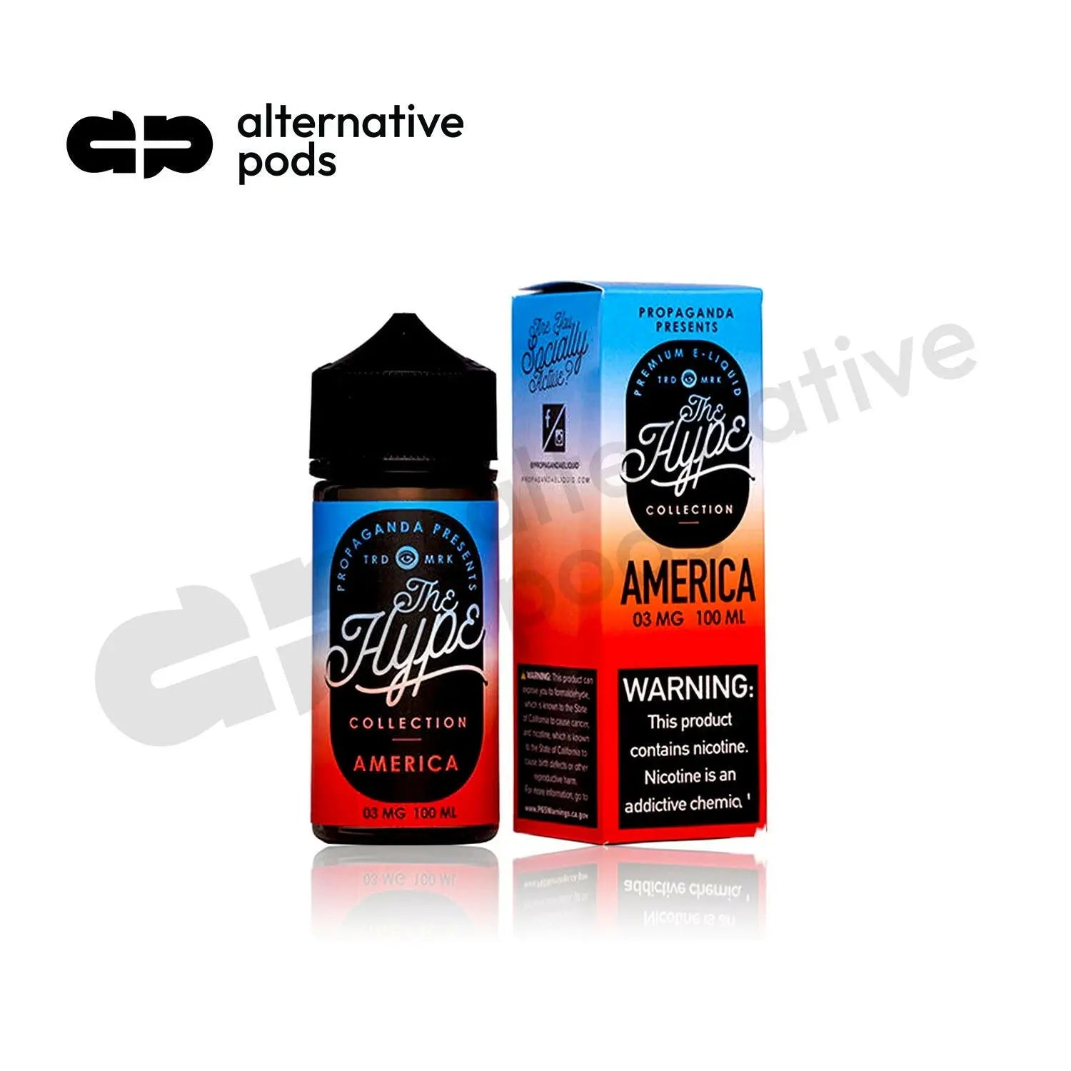 The Hype Collection By Propaganda Synthetic Nicotine E-Liquid 100ML - Alternative pods | Online Vape & Smoke Shop