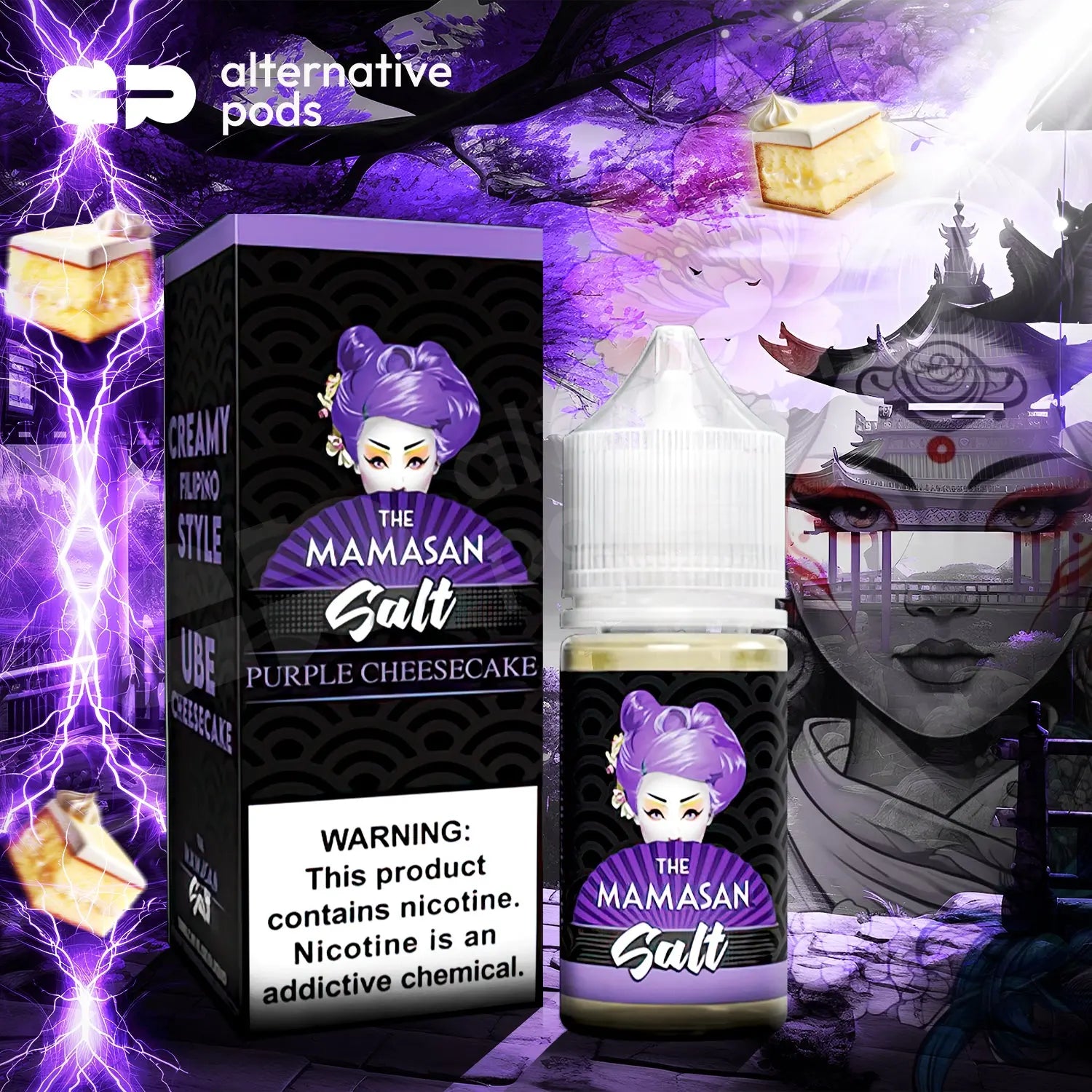 The Mamasan Salt Nicotine Salt E-Liquid 30ML - Alternative pods | Online Vape & Smoke Shop