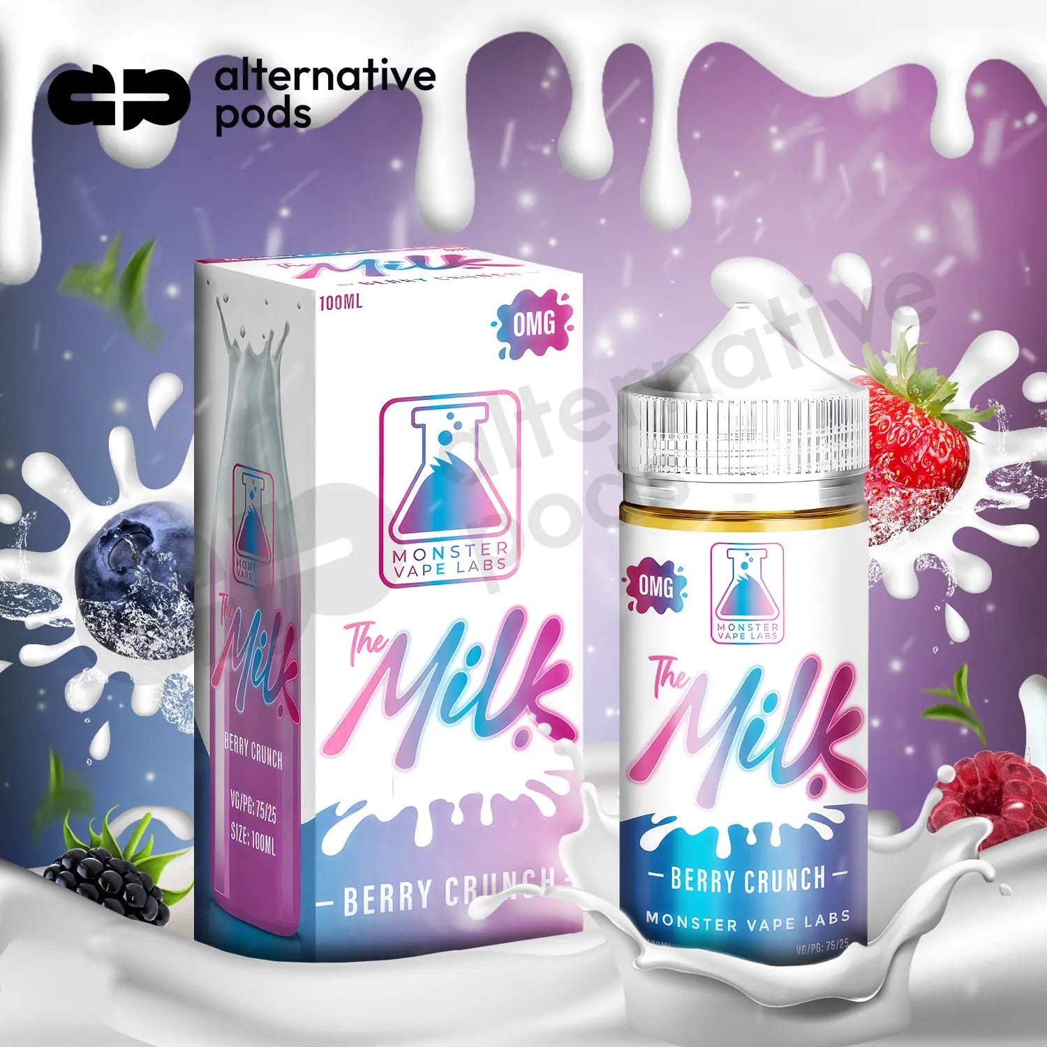 The Milk Synthetic Nicotine Salt E-Liquid By Monster Vape Labs 30ML - Alternative pods | Online Vape & Smoke Shop