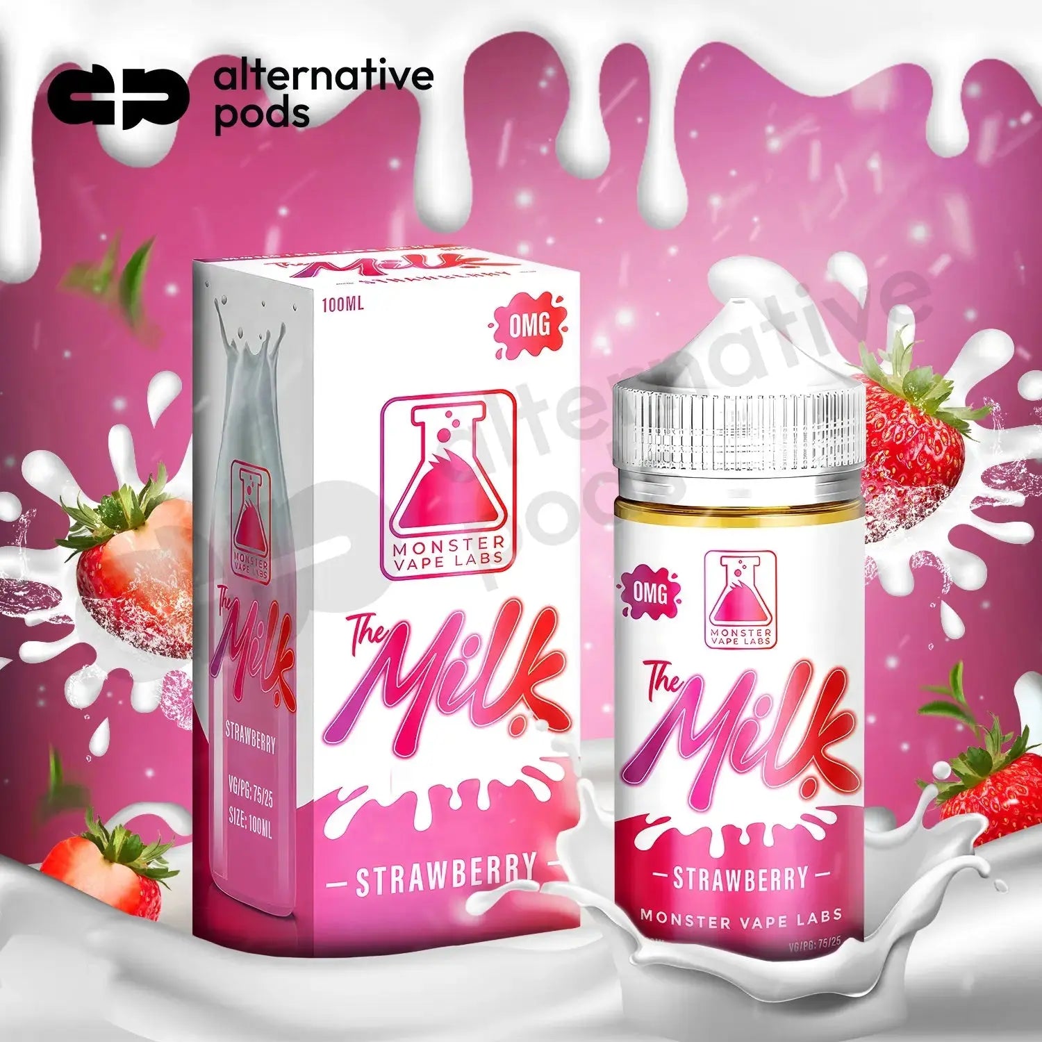 The Milk Synthetic Nicotine Salt E-Liquid By Monster Vape Labs 30ML The Milk Synthetic Nicotine Salt E-Liquid By Monster Vape Labs 30ML
