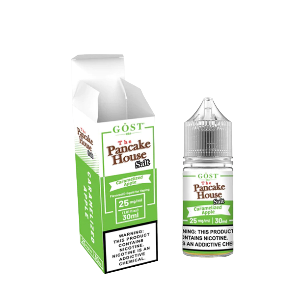 The Pancake House Salt By Gost Vapor Synthetic Nicotine Salt E-Liquid 30ML Caramelized Apple