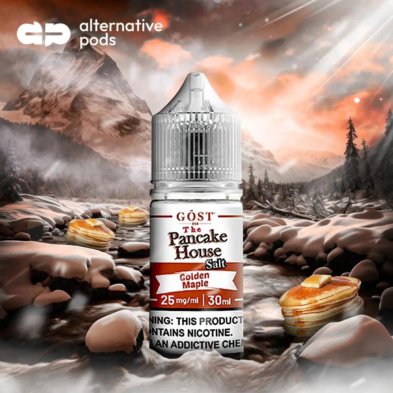 The Pancake House Salt By Gost Vapor Synthetic Nicotine Salt E-Liquid 30ML - Alternative pods | Online Vape & Smoke Shop