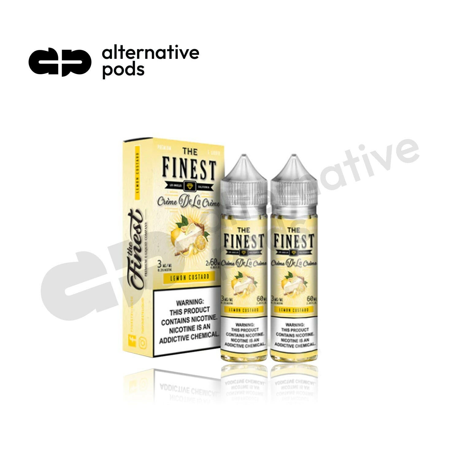 The Finest Creme De La Creme Synthetic Nicotine E-Liquid 120ML (2 x 60ML) - Online Vape Shop | Alternative pods | Affordable Vapor Store | Vape Disposables