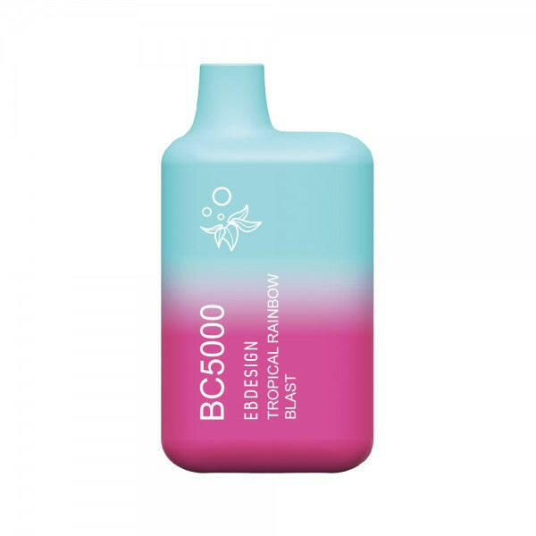 EB Design BC5000 0% Zero Nicotine Disposable Vape-tropical rainbow blast