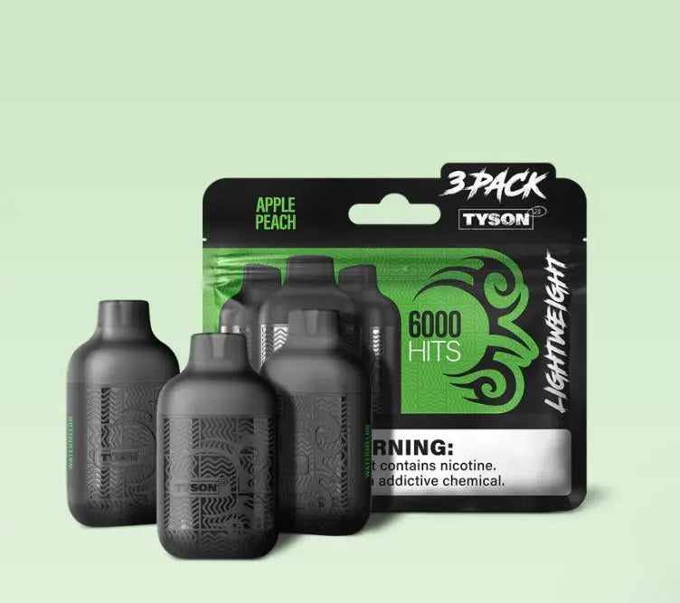 Tyson 2.0 Lightweight 6000 Hits - Apple Peach 