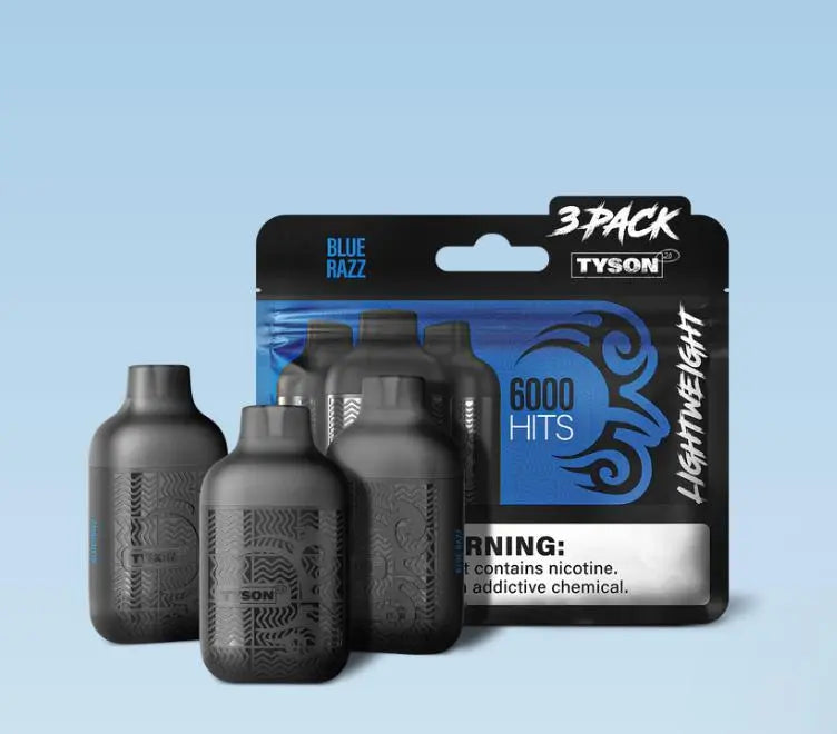 Tyson 2.0 Lightweight 6000 Hits - Blue Razz 