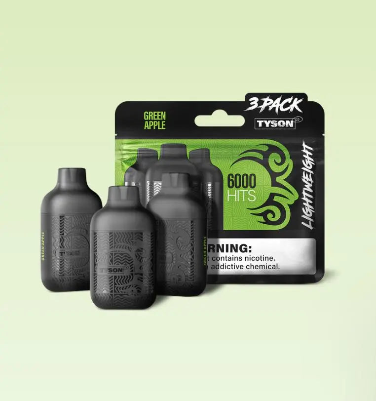 Tyson 2.0 Lightweight 6000 Hits - Green Apple 