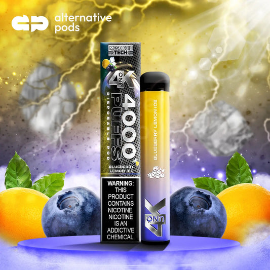 Uno 4K Disposable Vape - Blueberry Lemon Ice 