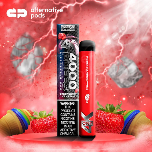 Uno 4K Disposable Vape - Strawberry Ice Cream 