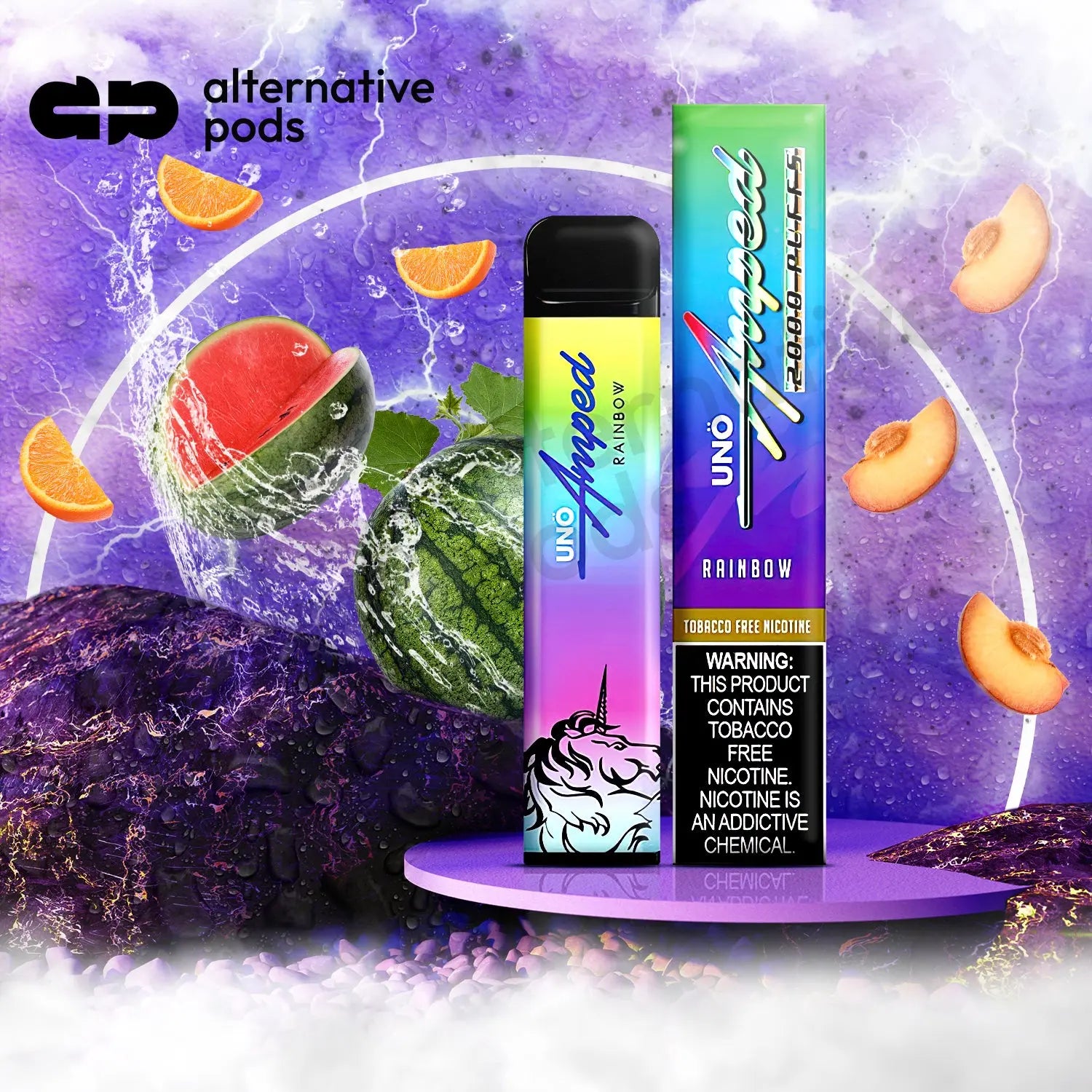 Uno Amped Disposable Vape - Rainbow 