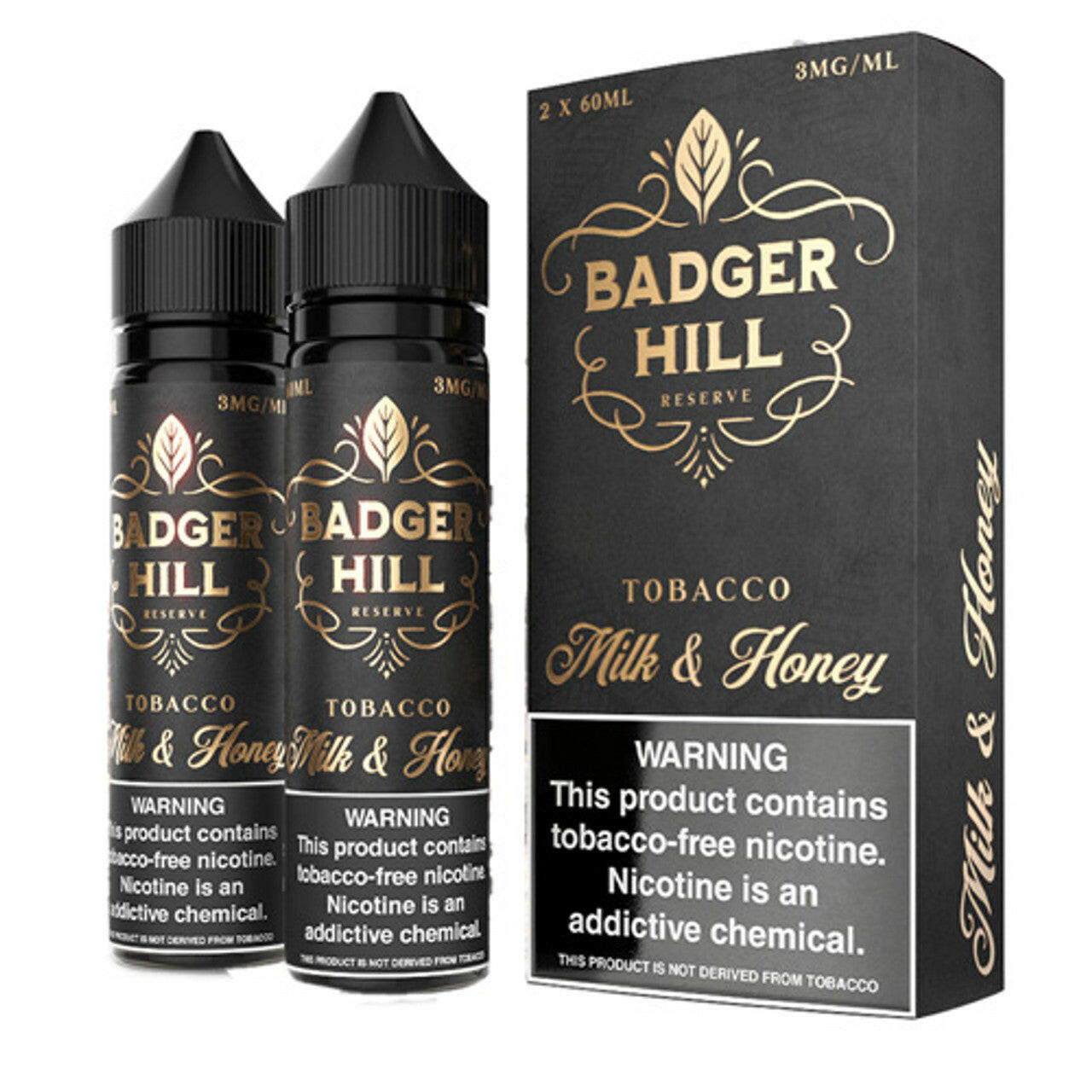 Badger Hill Reserve E-Liquid 120ML - Milk & Honey 